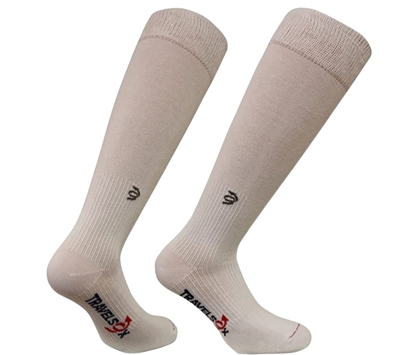 In Flight Compression Socks - size: Small, color: Sandstone, size: Large, color: Sandstone